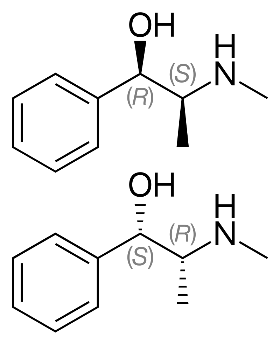Molecular structure of ephedrine
