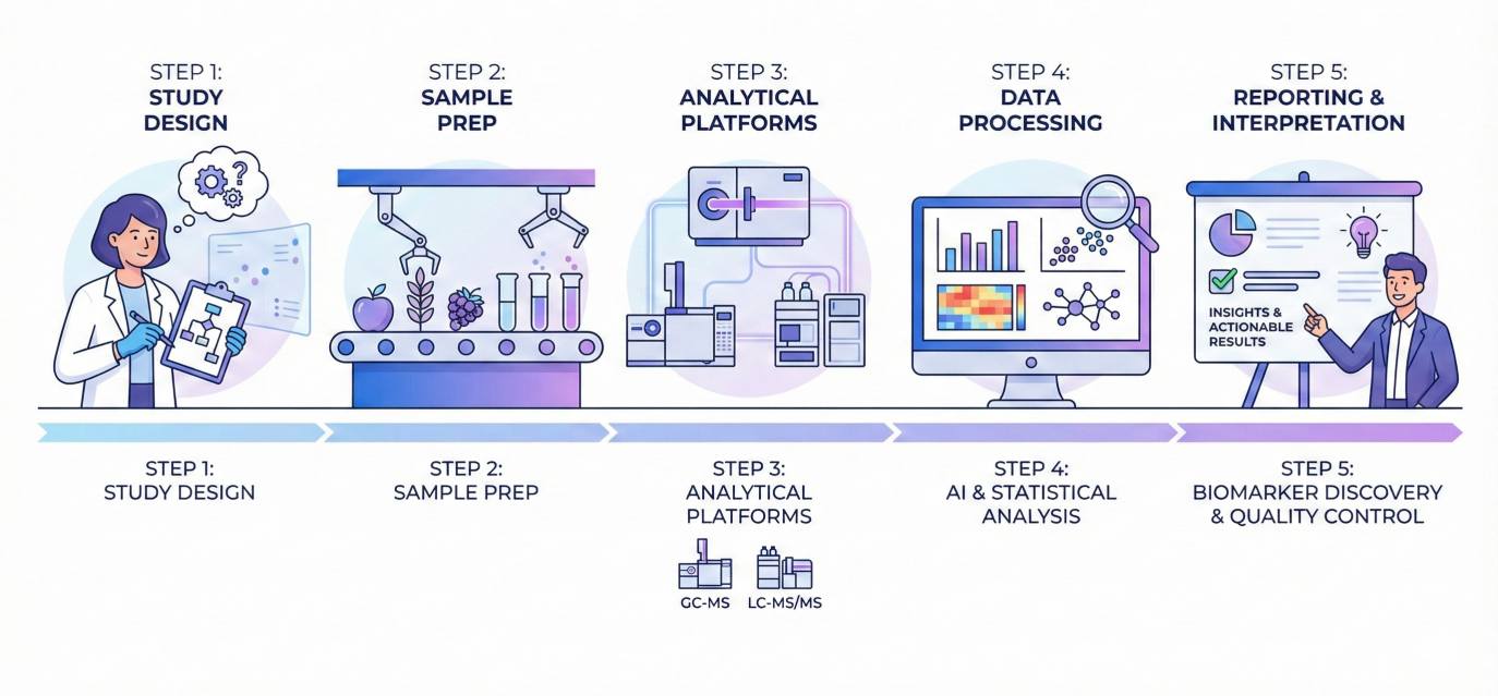 Food Metabolomics Workflow