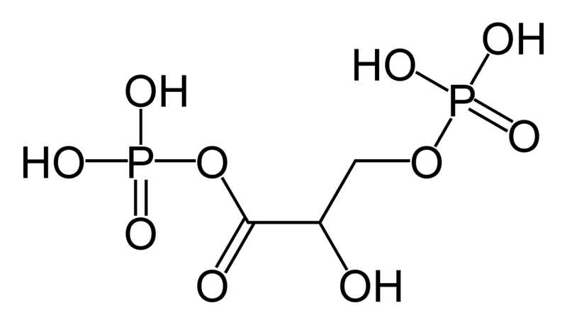 Molecular structure of 1,3-bisphosphoglyceric acid