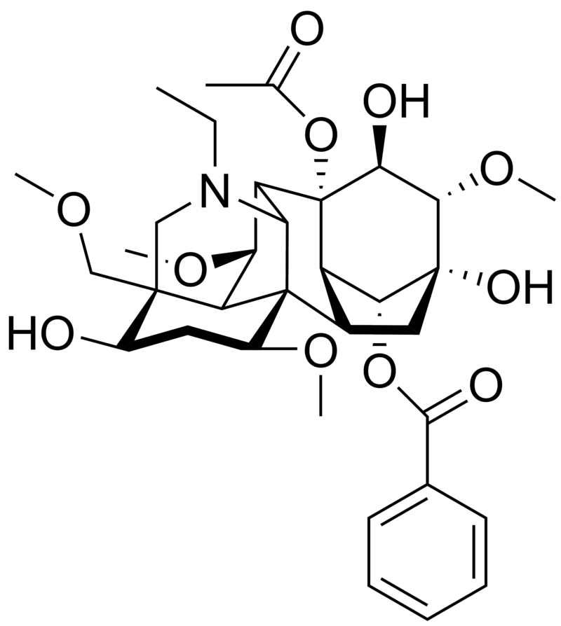 Molecular structure of aconitine