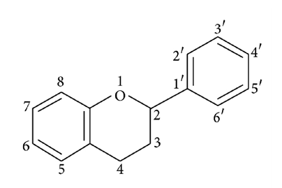 Basic flavonoid structure.