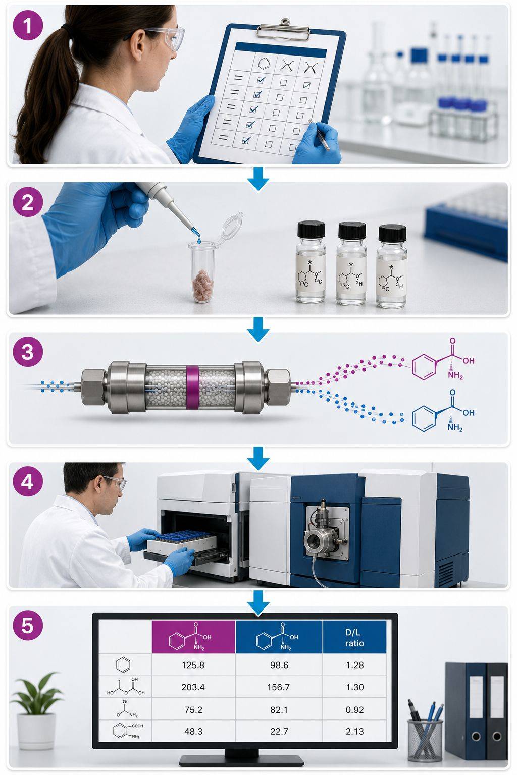 Chiral Metabolite Analysis Workflow