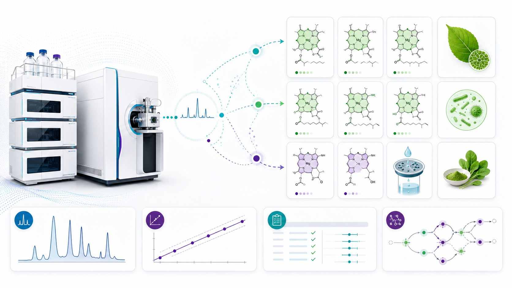 Chlorophyll Analysis Service — LC-MS/MS Targeted Quantification of Chlorophyll a, b, c1, c2, d, f and Degradation Products