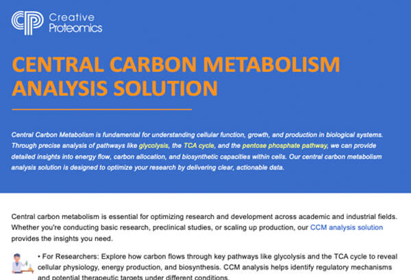 Central Carbon Metabolism Analysis