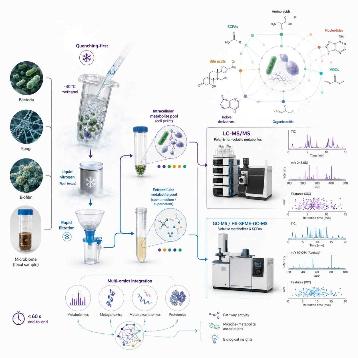 Microbial Metabolomics Service — LC-MS and GC-MS Targeted and Untargeted Profiling for Bacteria Fungi and Microbiome Research