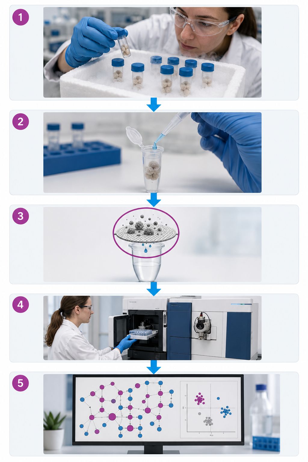 Organoid metabolomics workflow—five steps from sample reception to biological interpretation