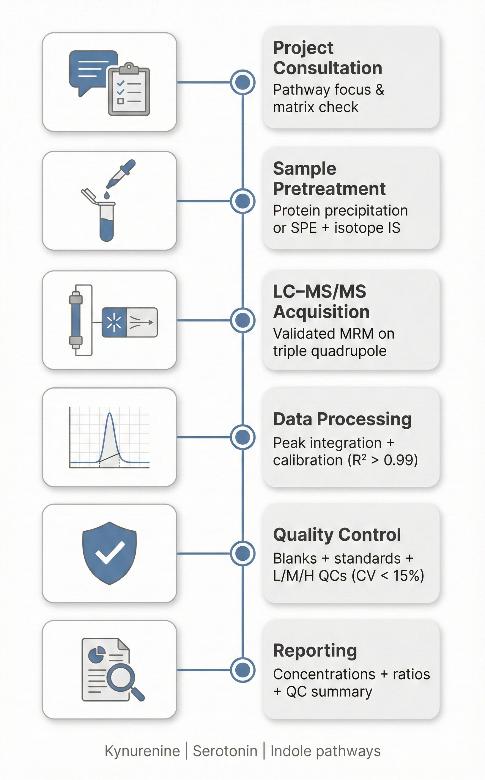 Tryptophan Pathway Analysis Workflow