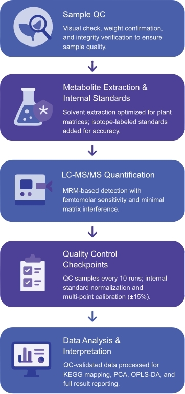 Plant Targeted Metabolomics Analysis Process